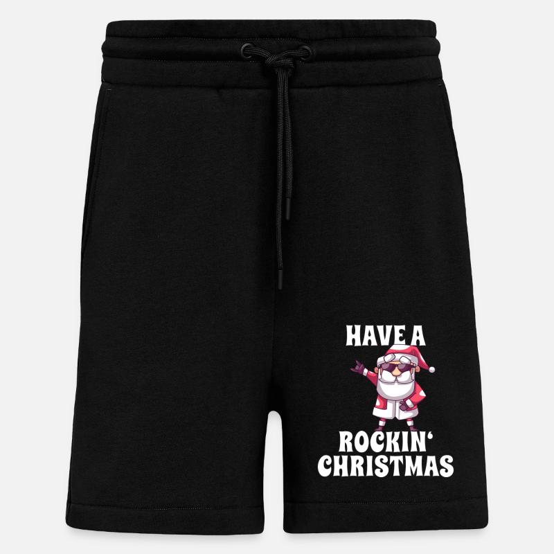 Rockiger Weihnachtsmann - Shorts - made by SPREAD - SOLID BLACK