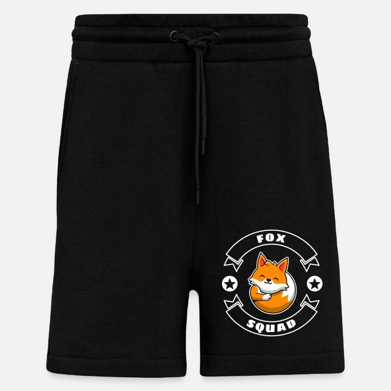 Escouade Fox - Short bio décontracté fabriqué en UE - SOLID BLACK