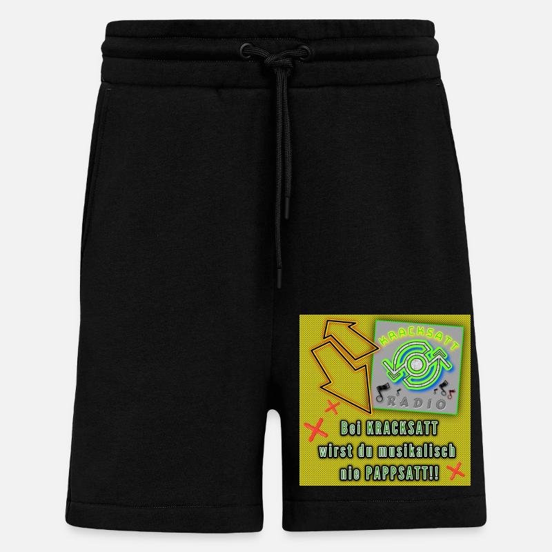 KRACKSATT - Short bio décontracté fabriqué en UE - SOLID BLACK