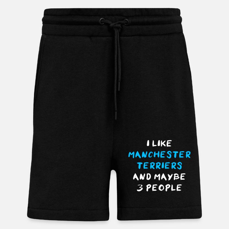 Manchester Terrier - Shorts - made by SPREAD - SOLID BLACK