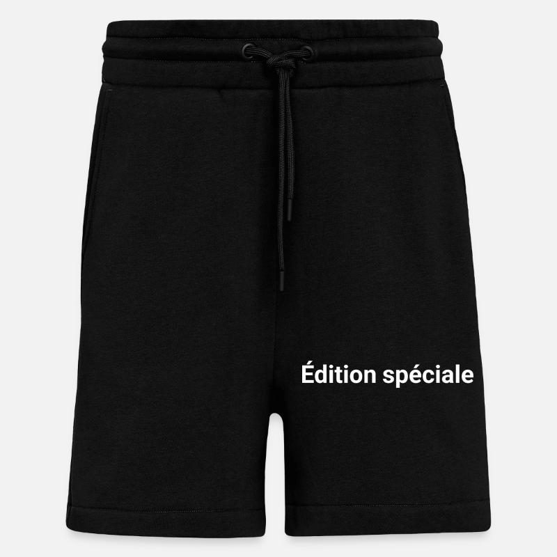 L'Empreinte de l'Absolu – Édition Limitée - Short bio décontracté fabriqué en UE - SOLID BLACK