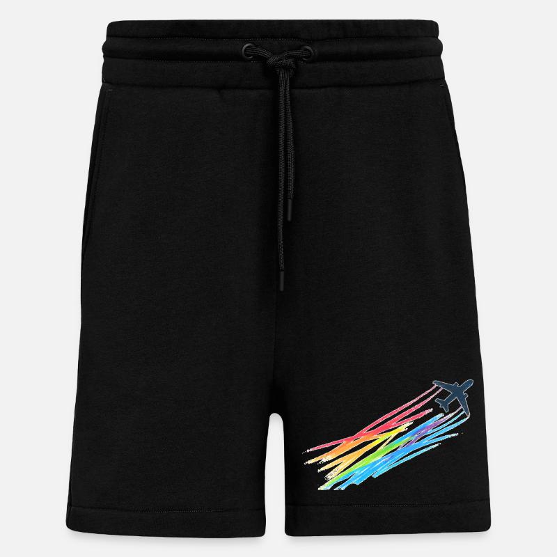 Rainbow Machine - Shorts - made by SPREAD - SOLID BLACK