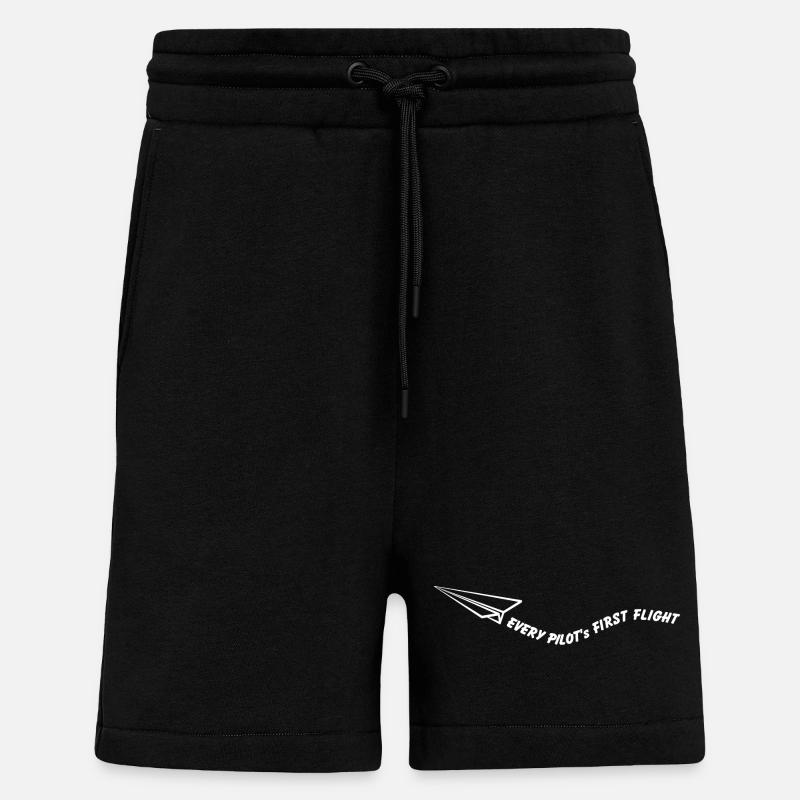 Every pilot's first flight - Shorts - made by SPREAD - SOLID BLACK