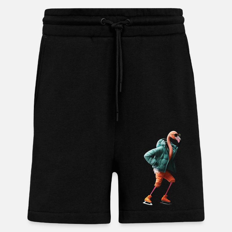 Flamingo - Shorts - made by SPREAD - SOLID BLACK