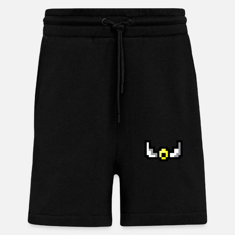 Pixel wings - Shorts - made by SPREAD - SOLID BLACK