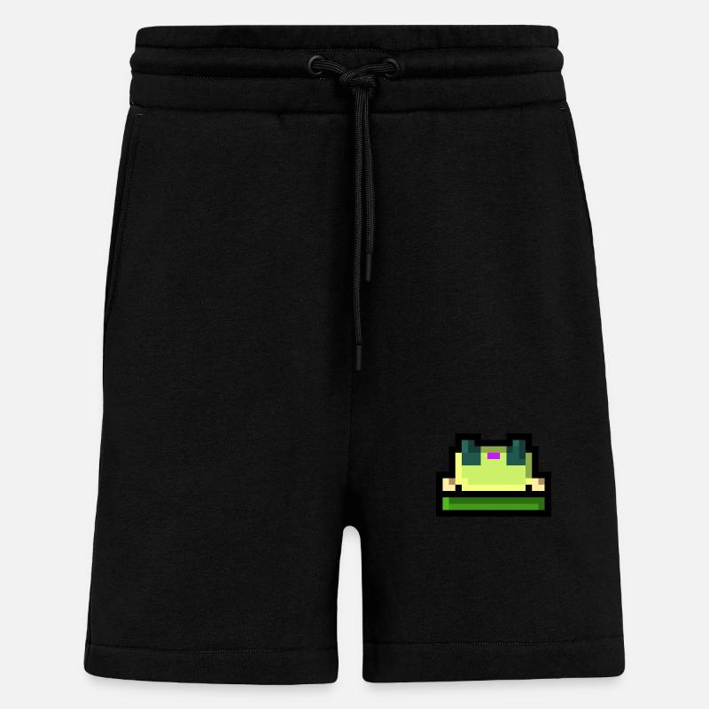 Pixel Frosch - Shorts - made by SPREAD - SOLID BLACK