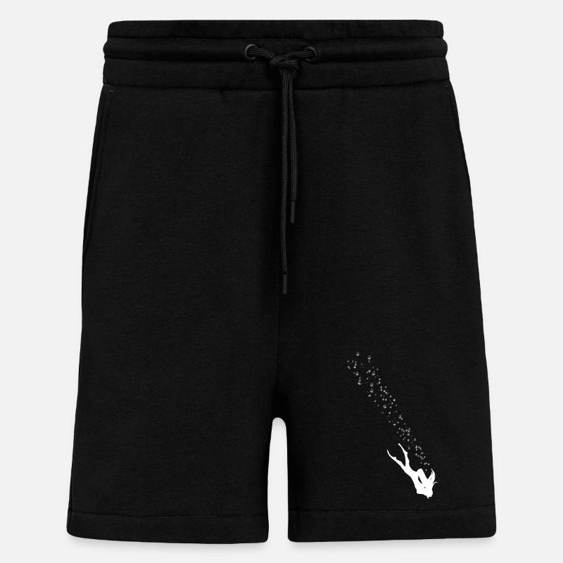 Bulles de Plongeuse - Short bio décontracté fabriqué en UE - SOLID BLACK