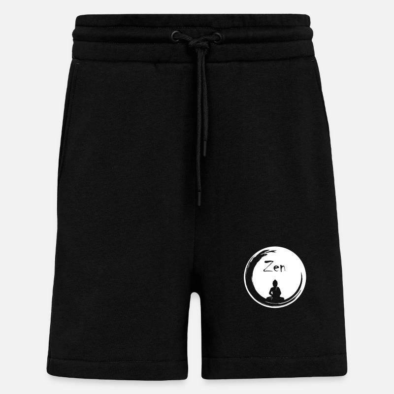 Bulle zen - Short bio décontracté fabriqué en UE - SOLID BLACK