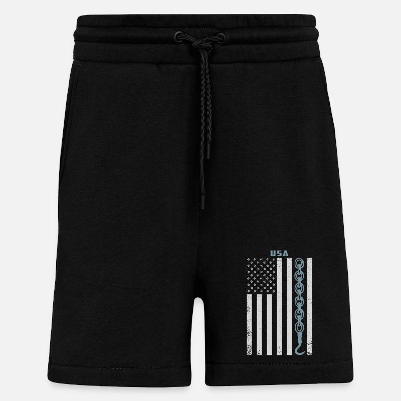 Service de dépannage - Short bio décontracté fabriqué en UE - SOLID BLACK