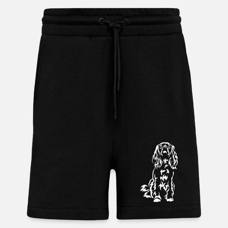 American Cocker Spaniel "Black Edition" - Shorts - made by SPREAD - SOLID BLACK