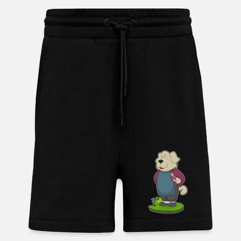 Coiffeur pour chien Ciseaux - Short bio décontracté fabriqué en UE - SOLID BLACK