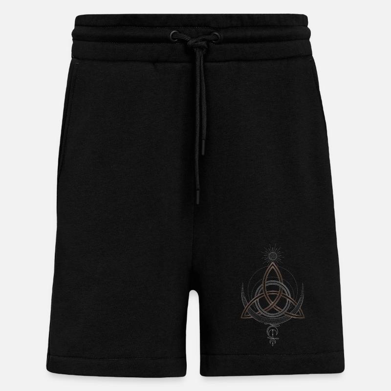 Trinity Knoten Triqueta Triquetra - Shorts - made by SPREAD - SOLID BLACK