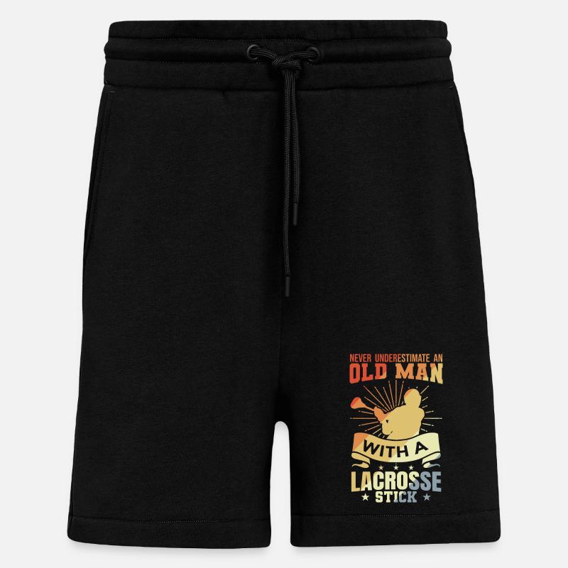 Grand-père de crosse - Short bio décontracté fabriqué en UE - SOLID BLACK