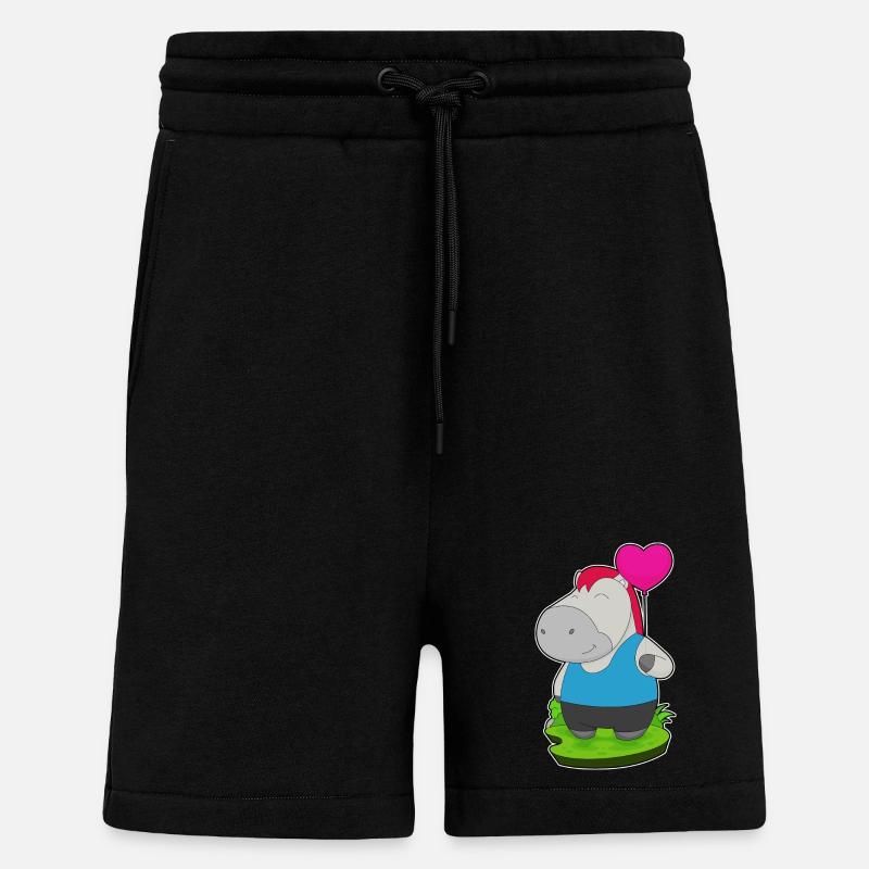 Ballon de cheval - Short bio décontracté fabriqué en UE - SOLID BLACK
