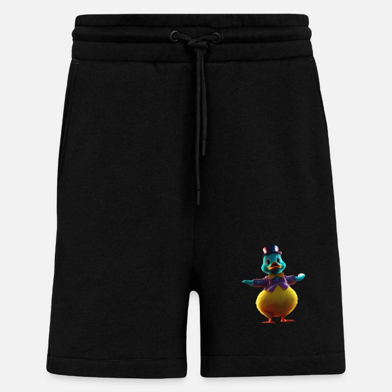 Canard magique - Short bio décontracté fabriqué en UE - SOLID BLACK