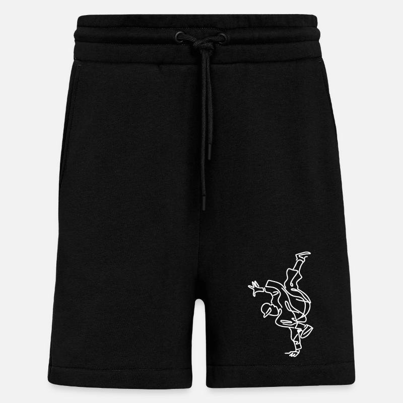 Breakdancing Skizze - Shorts - made by SPREAD - SOLID BLACK