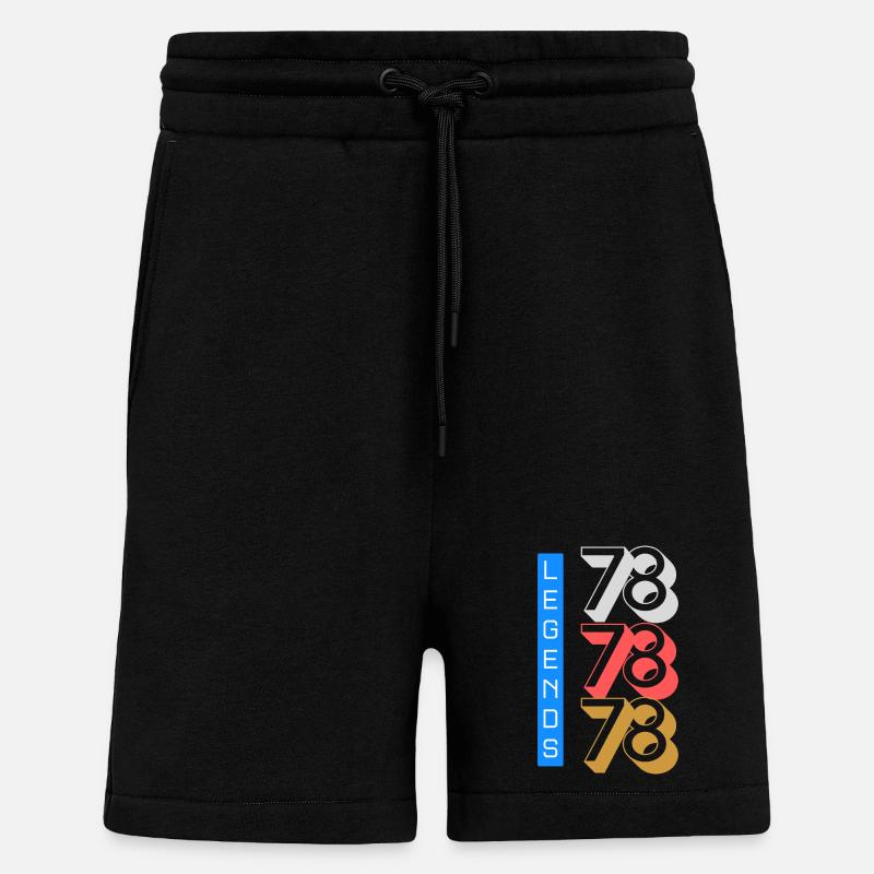 Schéma Legends 1978 - Short bio décontracté fabriqué en UE - SOLID BLACK