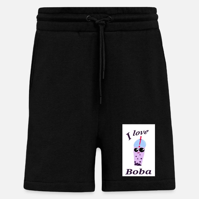 Lustige Bubble Tea Illustration - Shorts - made by SPREAD - SOLID BLACK