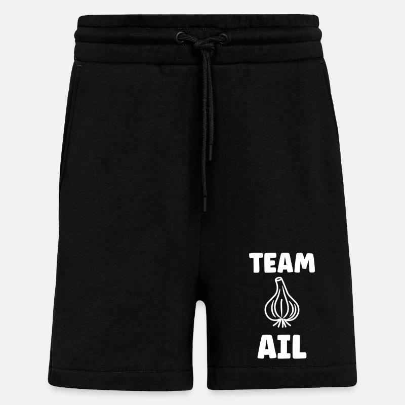 Team AI Knoblauch-Emblem - Shorts - made by SPREAD - SOLID BLACK