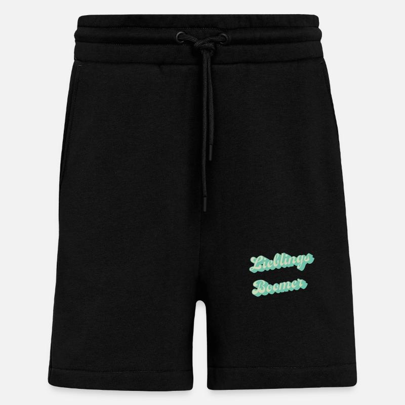 Lieblings Boomer Retro Script - Shorts - made by SPREAD - SOLID BLACK