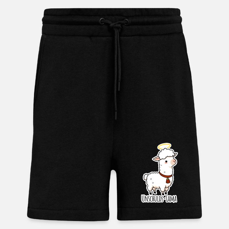 Unschulds-Lama hat es nicht getan - Shorts - made by SPREAD - SOLID BLACK