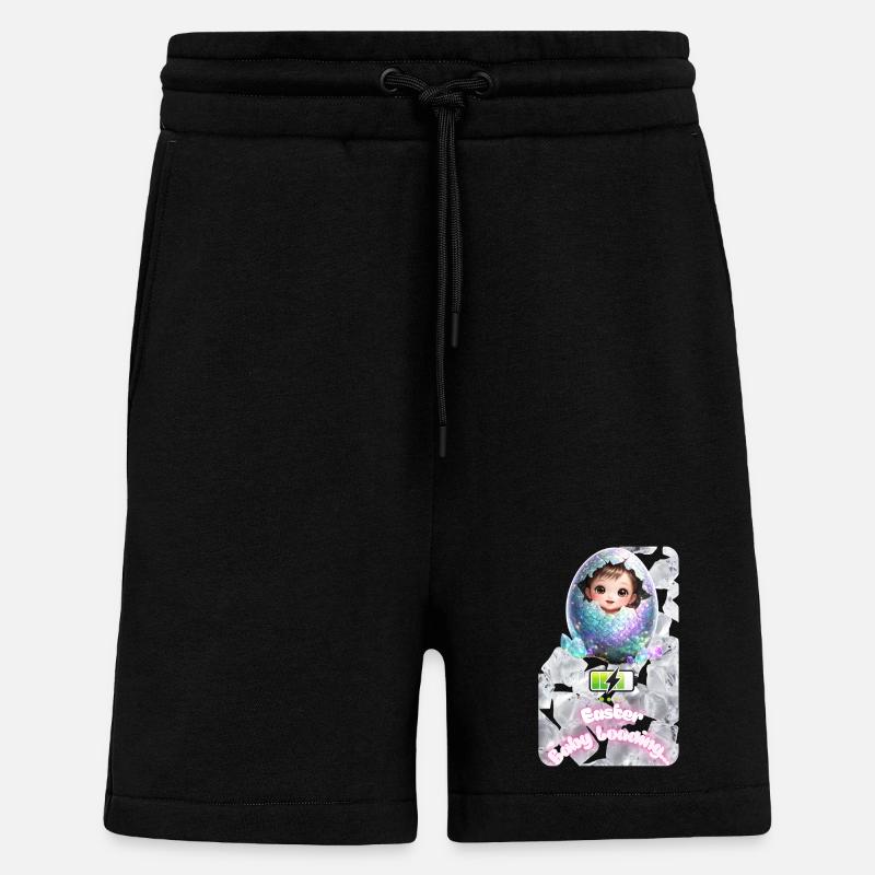 Osterknospe Baby-Ei Explosion - Shorts - made by SPREAD - SOLID BLACK
