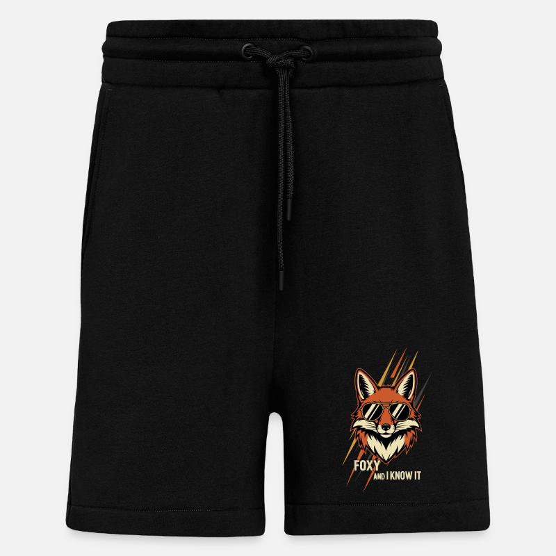 Foxy et moi le savons - Short bio décontracté fabriqué en UE - SOLID BLACK