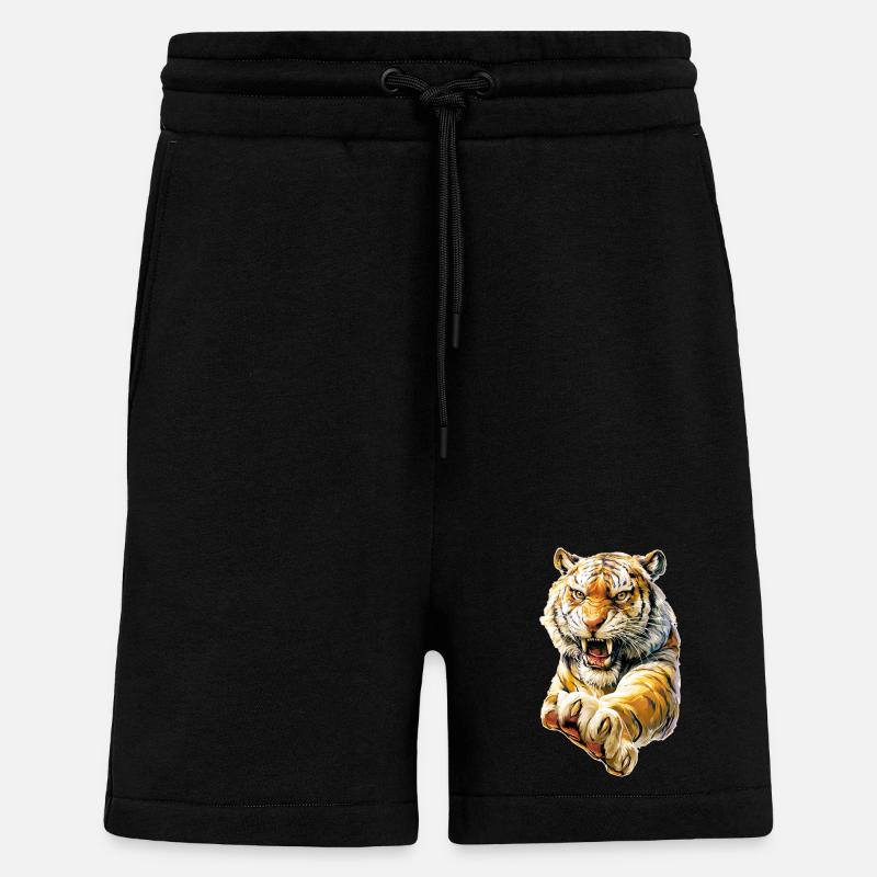 Cool Tiger - Shorts - made by SPREAD - SOLID BLACK