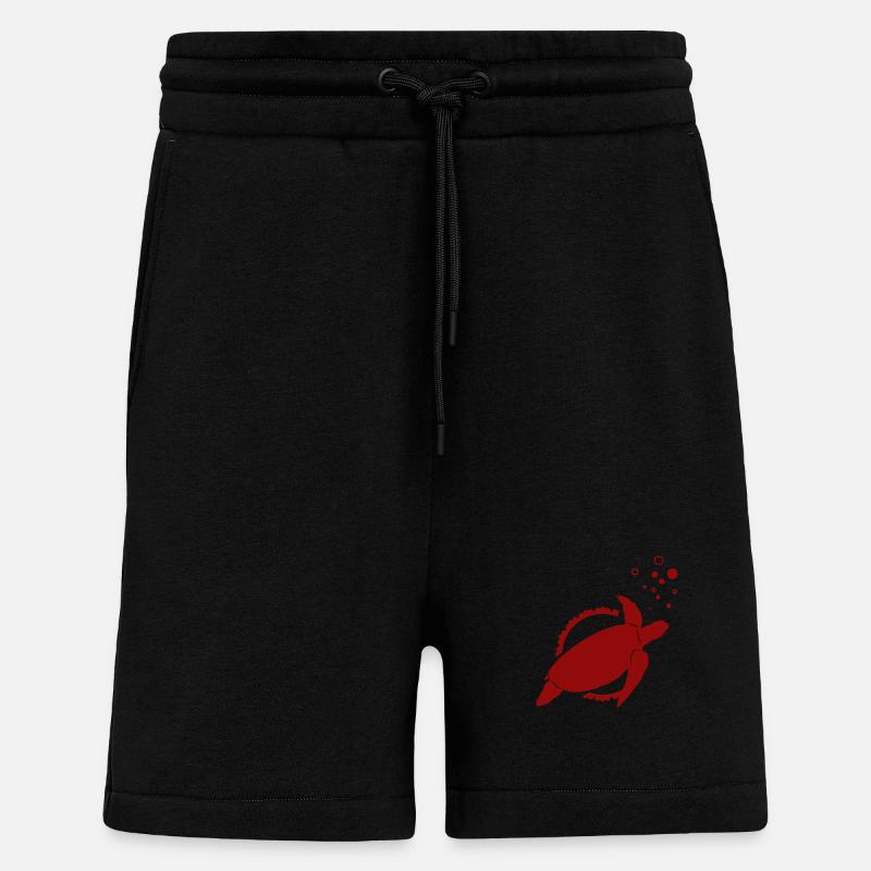 Schildkröte / Kriechtier - Reptilie - Shorts - made by SPREAD - SOLID BLACK