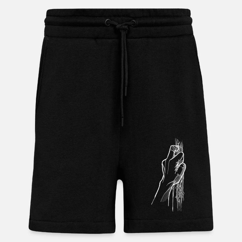 Grimper les doigts - Short bio décontracté fabriqué en UE - SOLID BLACK