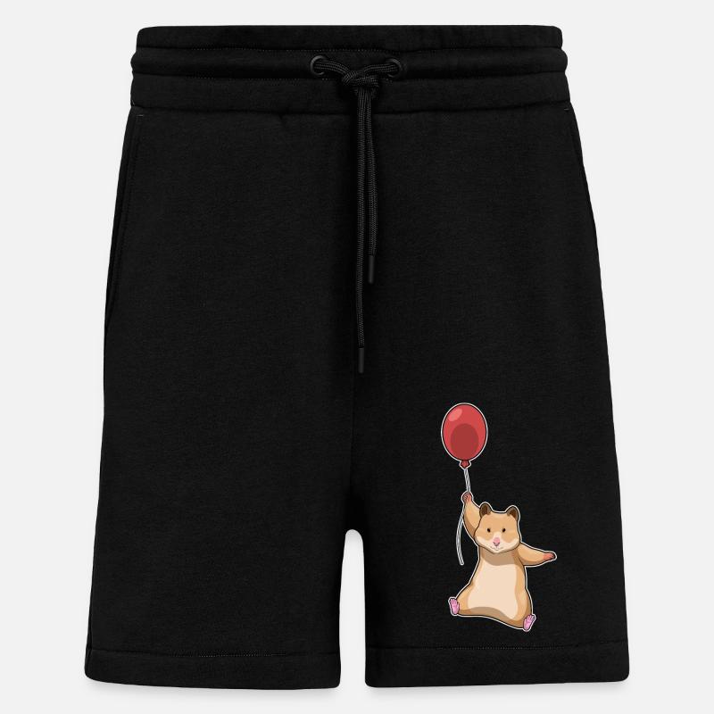 Hamster Balloon - Shorts - made by SPREAD - SOLID BLACK