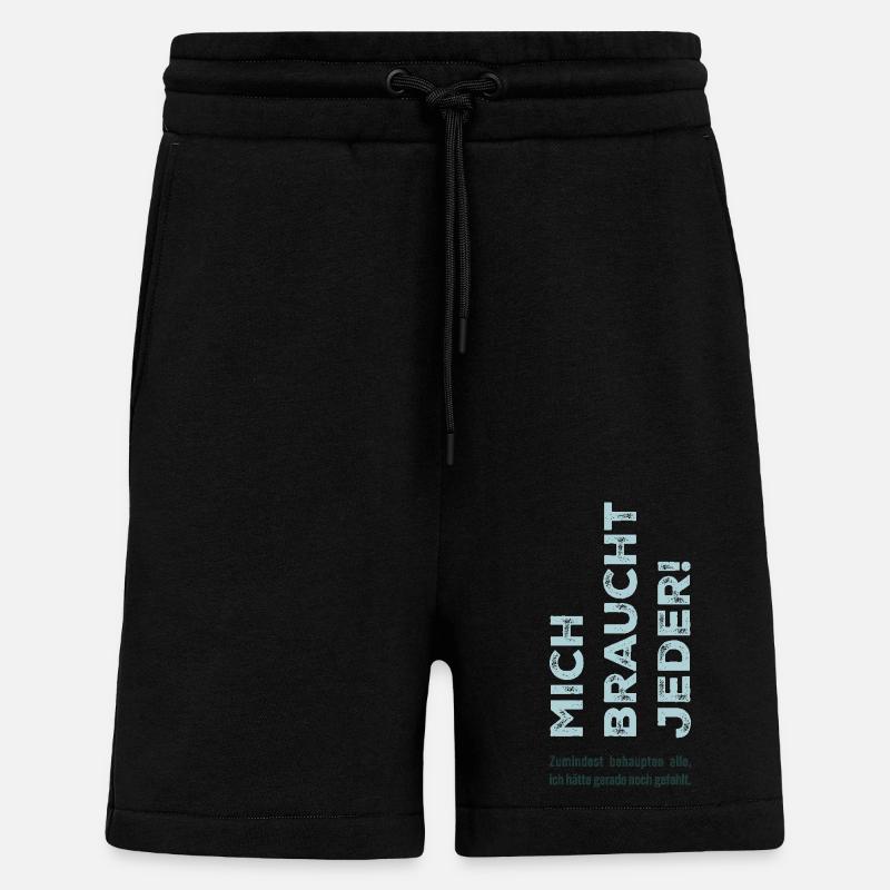 Mich braucht jeder - Shorts - made by SPREAD - SOLID BLACK