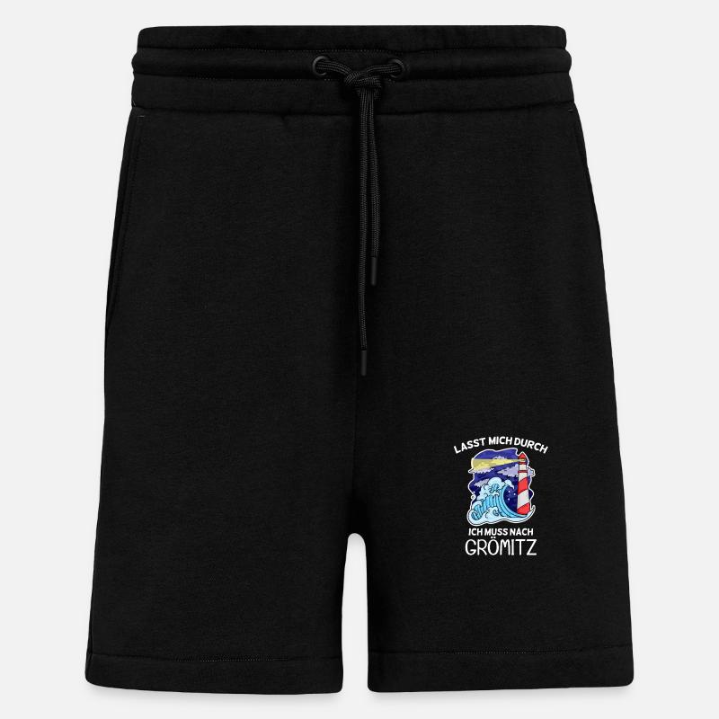 Grömitz Spruch - Shorts - made by SPREAD - SOLID BLACK