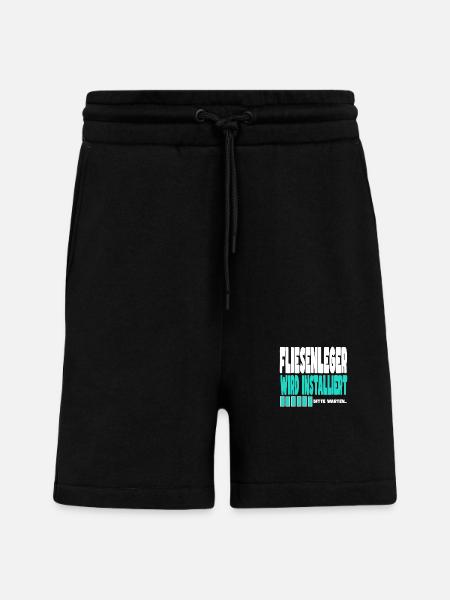 Fliesenleger wird installiert - Shorts - made by SPREAD - SOLID BLACK
