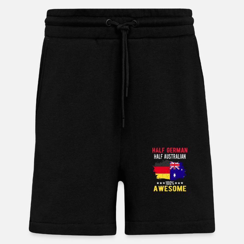 Halb Deutsch Halb Australier - Shorts - made by SPREAD - SOLID BLACK