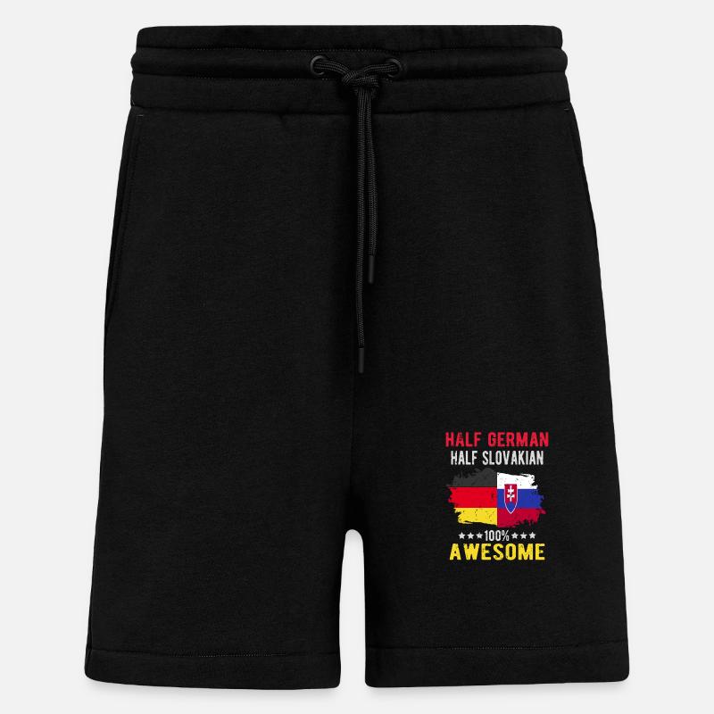 Half German half Slovak - Shorts - made by SPREAD - SOLID BLACK
