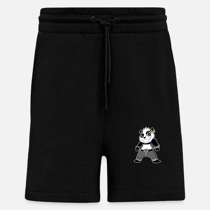 Cool Panda - Shorts - made by SPREAD - SOLID BLACK