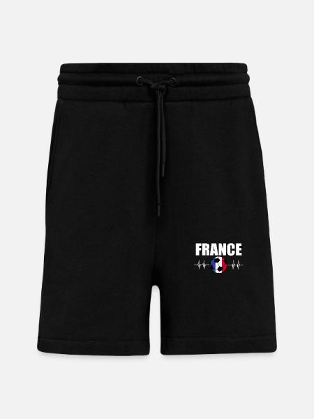 Frankreich Fußball - Shorts - made by SPREAD - SOLID BLACK