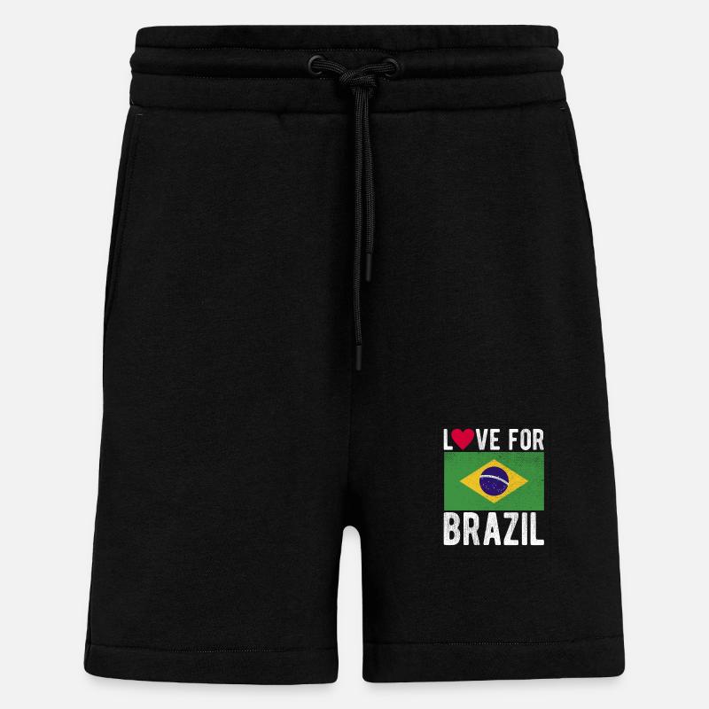 Brasilien Souvenir - Shorts - made by SPREAD - SOLID BLACK