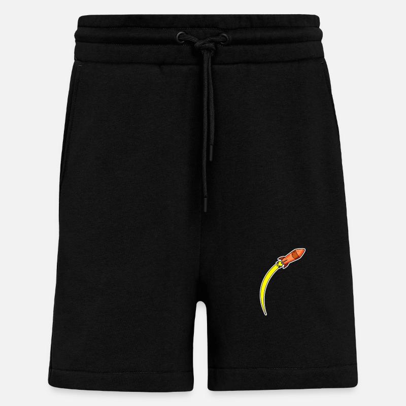 Rocket Orange - Shorts - made by SPREAD - SOLID BLACK