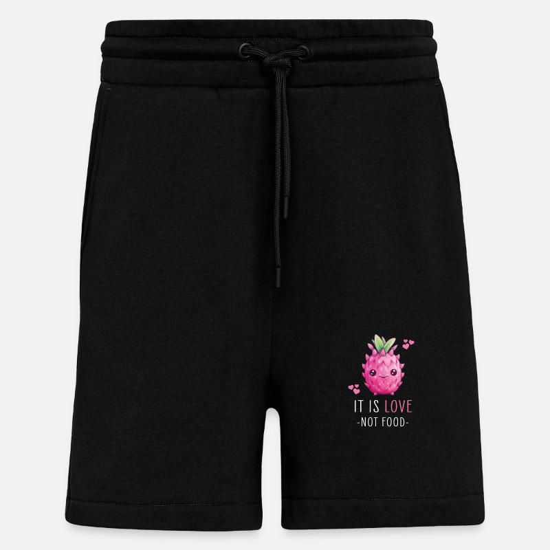 Fruit du dragon Kawaii - Short bio décontracté fabriqué en UE - SOLID BLACK