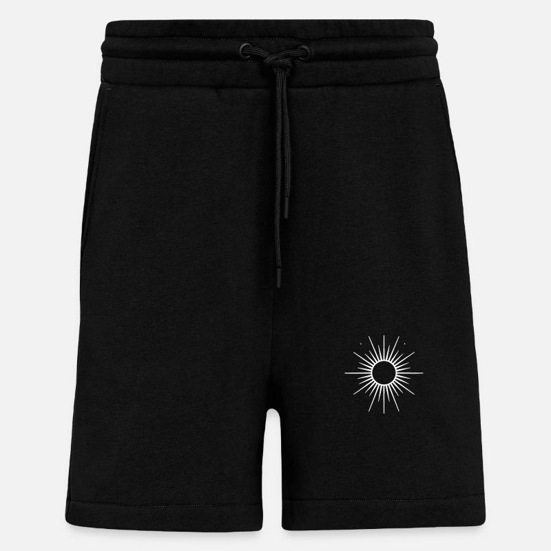 Sun Astronomical symbol - Shorts - made by SPREAD - SOLID BLACK