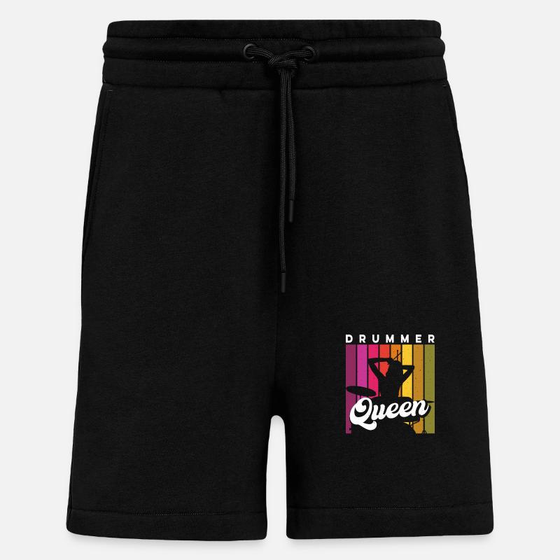 Schlagzeugerin Drummer - Shorts - made by SPREAD - SOLID BLACK