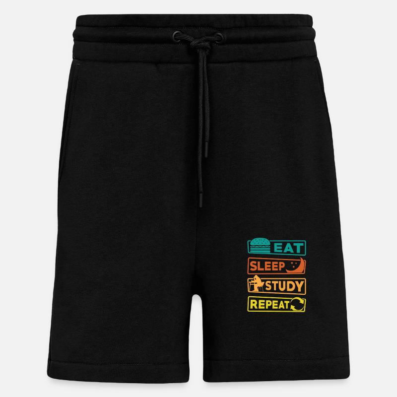 Student Study Learning Exam - Shorts - made by SPREAD - SOLID BLACK