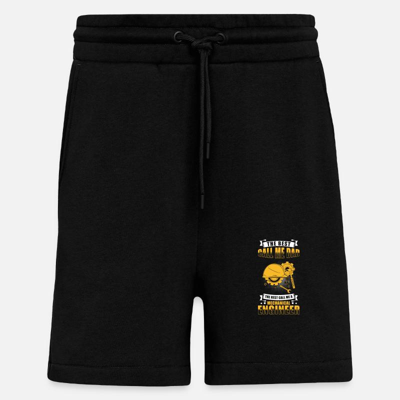 Mechanical Engineer Dad - Shorts - made by SPREAD - SOLID BLACK