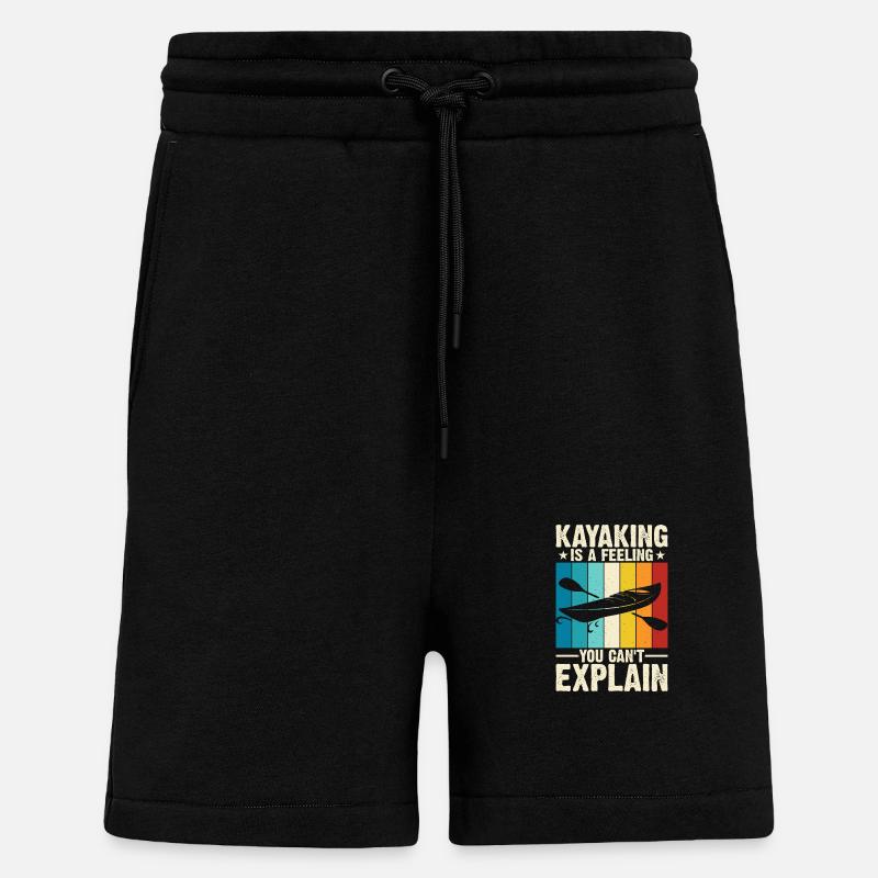 Kajak Kajakfahrer Kajaker - Shorts - made by SPREAD - SOLID BLACK