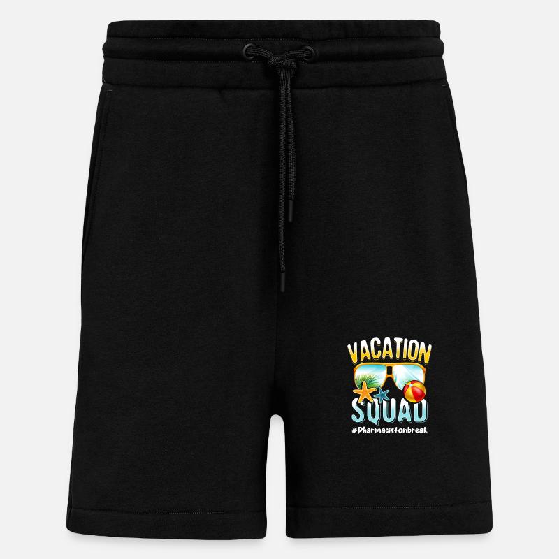 Pharmacist Vacation Squad #Pharmacistonbreak - Shorts - made by SPREAD - SOLID BLACK