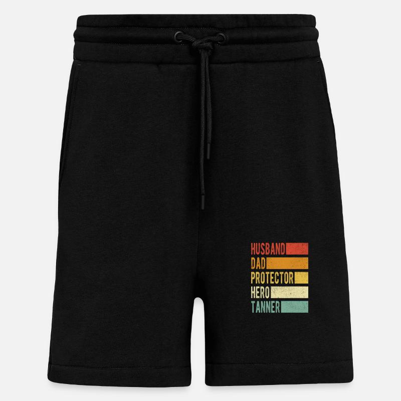 Tanner Name Dad Gift - Shorts - made by SPREAD - SOLID BLACK
