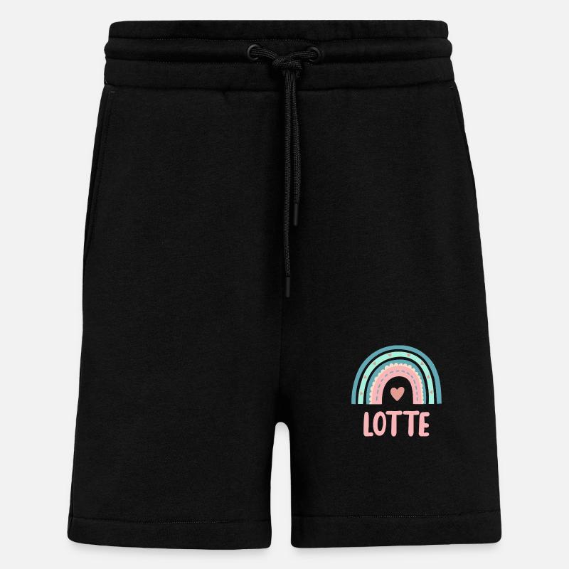 Lotte Nom Rainbow Baby - Short bio décontracté fabriqué en UE - SOLID BLACK