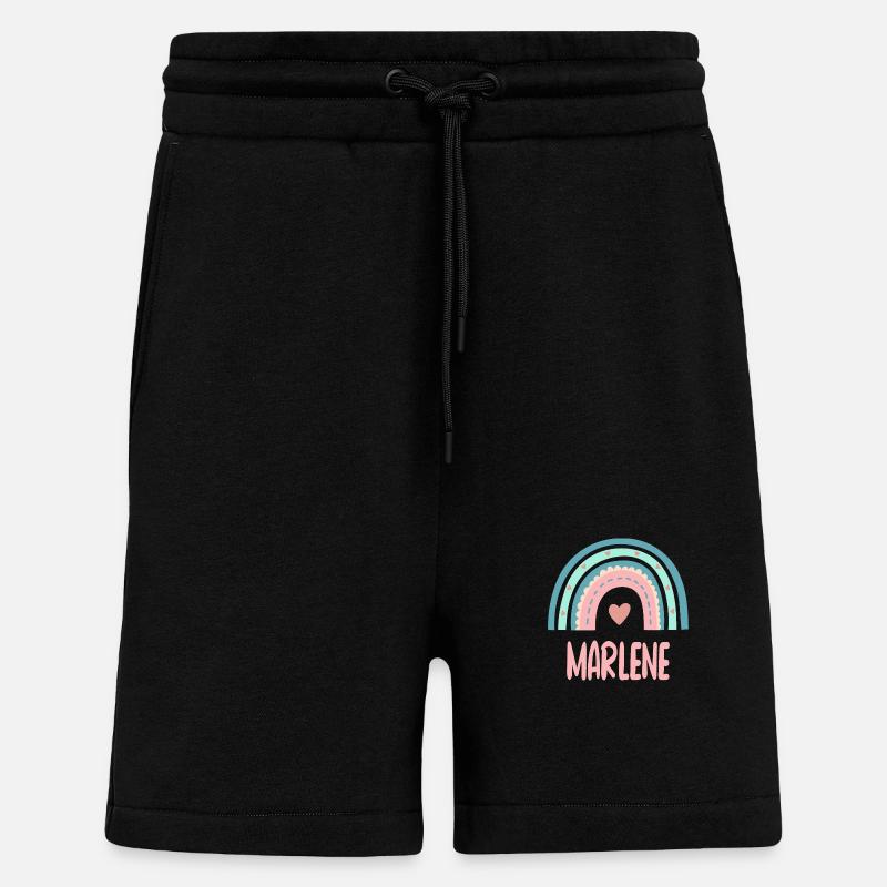 Marlene Name Regenbogen Baby - Shorts - made by SPREAD - SOLID BLACK